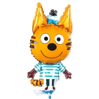 Шар фольгированный 13" &laquo;Три Кота. Коржик&raquo;, мини-фигура, набор 5 шт.