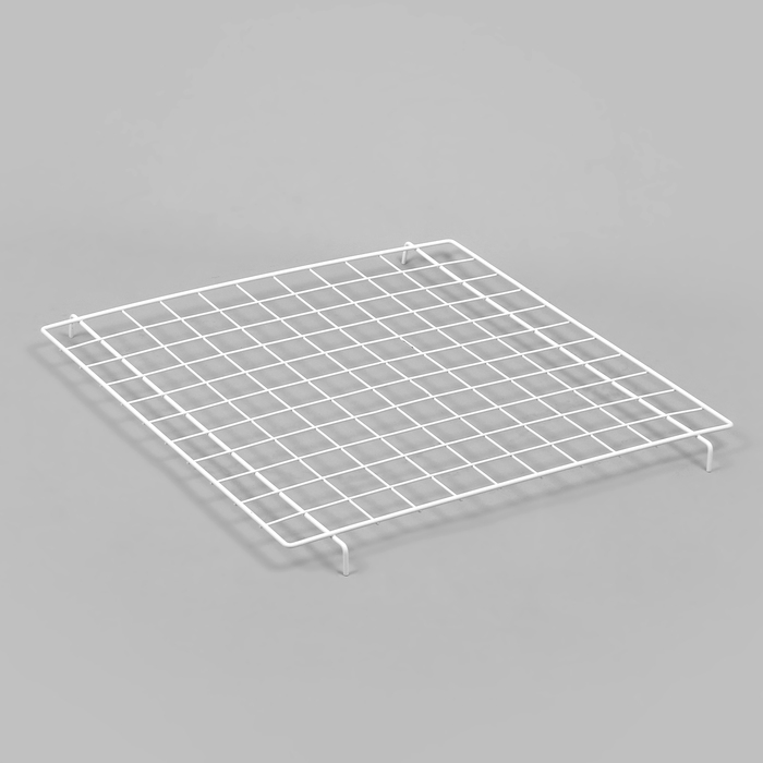 Корзина-накопитель складная, на колесах, 1 полка, 60&times;60&times;80 см, цвет белый