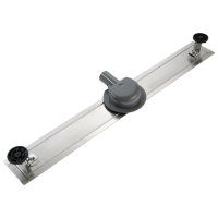 Трап ZEIN engr, c флaнцeм свободного вращ 360&deg;, 7*100 см, d=40/50 мм, нерж сталь, сатин