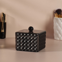 Органайзер для хранения &laquo;Black Secret&raquo;, с крышкой, 9,5 &times; 9,5 &times; 7 см, цвет чёрный