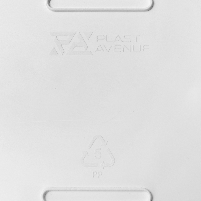 Горшок пластиковый с поддоном для цветов &laquo;Квадро&raquo;, 6 л, цвет белый