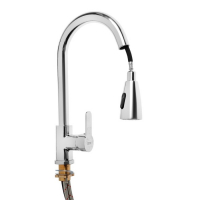 Смеситель для кухни ZEIN Z1300, однорычажный, выдвижной излив, латунь, цвет хром Смеситель для кухни ZEIN Z1300, однорычажный, выдвижной излив, латунь, цвет хром