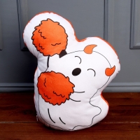 Мягкая игрушка &laquo;Привидение&raquo; с рожками, цвет белый