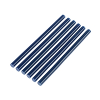 Клеевые стержни ТУНДРА, 11 х 200 мм, синие, 6 шт. Клеевые стержни ТУНДРА, 11 х 200 мм, синие, 6 шт.
