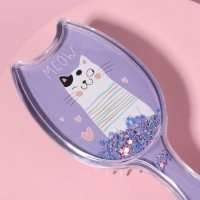 Расчёска - шейкер, 6 × 16 см, цвет фиолетовый Расчёска - шейкер, 6 × 16 см, цвет фиолетовый