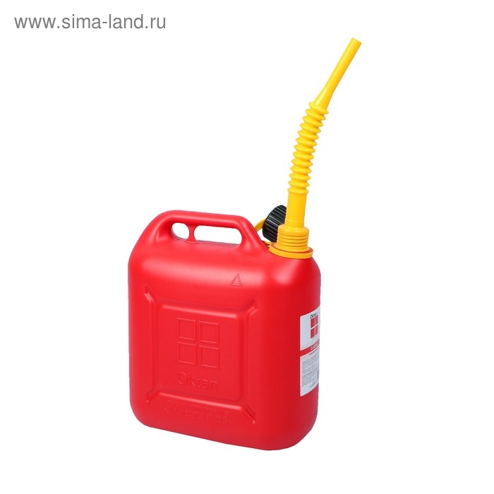 Канистра ГСМ Oktan CLASSIK, 10 л, пластиковая, красная Канистра ГСМ Oktan CLASSIK, 10 л, пластиковая, красная