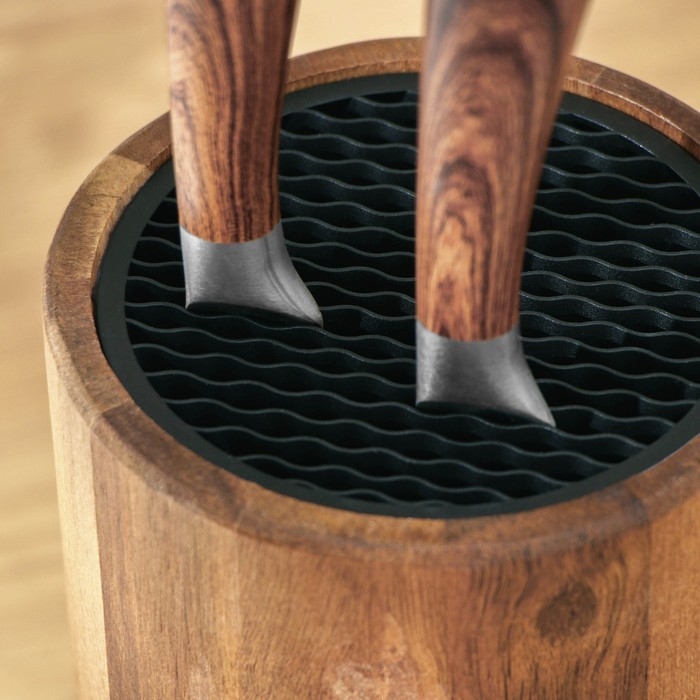 Подставка для ножей универсальная, 22,5&times;12,7 см, тропическая акация