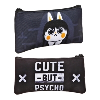 Пенал мягкий 1 отделение, 110х210, плоский, универсальный, чёрный, Seventeen Пенал мягкий 1 отделение, 110х210, плоский, универсальный, чёрный, Seventeen