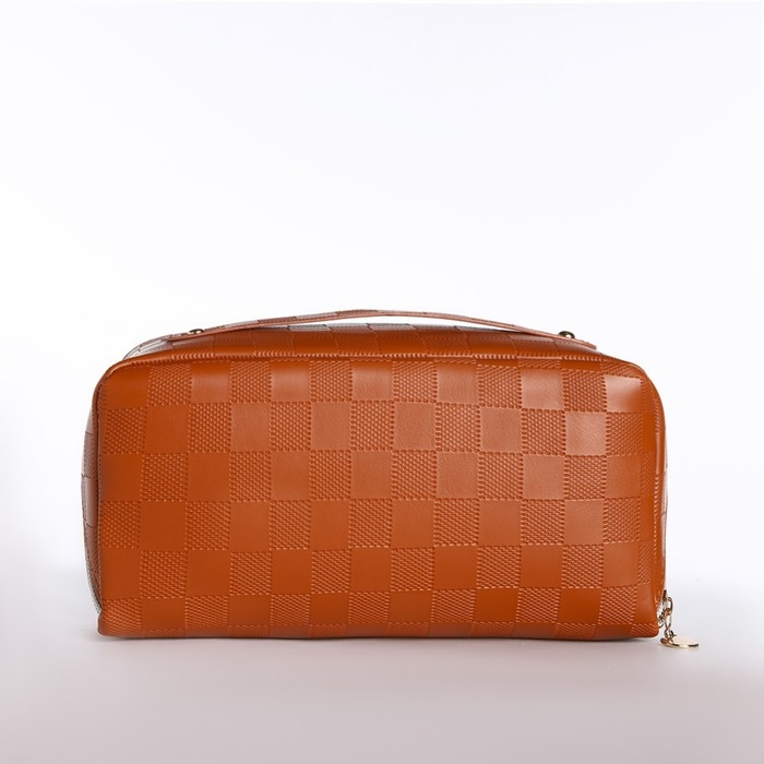 Косметичка-сумка на молнии, цвет коричневый Косметичка-сумка на молнии, цвет коричневый