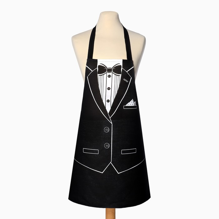 Фартук Доляна &laquo;Джентльмен&raquo;, 60 &times; 70 см, хлопок 100 %, рогожка