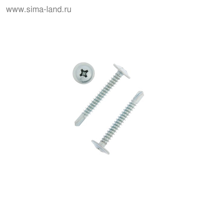 Саморезы Саморезы "ТУНДРА krep", с прессшайбой, сверлоконечные, 4.2x32 мм, оцинкованные, 6000 шт