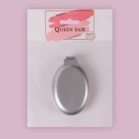 Расчёска массажная &laquo;Перламутр&raquo;, складная, с зеркалом, 5,5 &times; 8,5 см, цвет МИКС