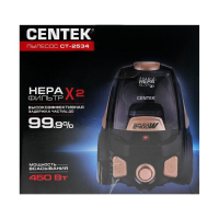 Пылесос Centek CT-2534, 2400/450 Вт, 2 л, бронзово-черный Пылесос Centek CT-2534, 2400/450 Вт, 2 л, бронзово-черный