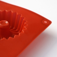 Форма для выпечки Доляна &laquo;Кекс&raquo;, силикон, 29&times;17&times;2 см, 8 ячеек (5,8&times;2 см), цвет коричневый