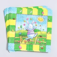 Салфетки бумажные &laquo;Пасхальный кролик&raquo;, 33х33 см, набор 20 шт