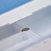 Таблетница - органайзер, 10 &times; 7 &times; 2,5 см, 7 секций, цвет белый