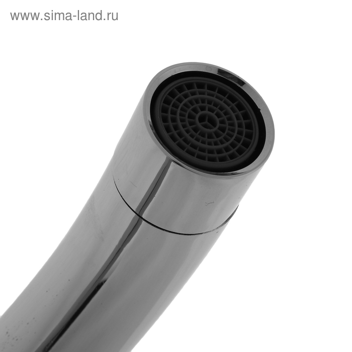 Cмеситель для кухни Accoona A4568, однорычажный, высокий излив, с гайкой, силумин, хром Cмеситель для кухни Accoona A4568, однорычажный, высокий излив, с гайкой, силумин, хром