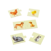 Парные пазлы &laquo;Мамы и малыши&raquo;, 12 пазлов, 24 детали