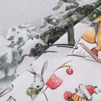 Скатерть "Этель" Праздник в лесу 147х220 см с ГМВО,100% хл,саржа 190гр/м2