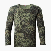 Лонгслив мужской с начёсом, пиксель МИКС, цвет тёмно-зелёный, размер 50