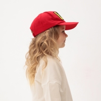 Кепка для девочки MINAKU "LOVE" цвет красный, р-р 52 Кепка для девочки MINAKU "LOVE" цвет красный, р-р 52