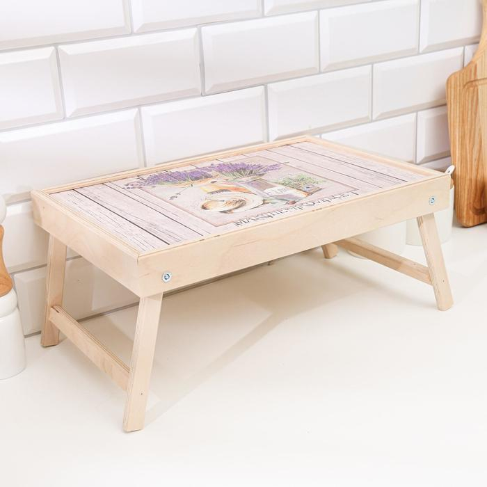 Столик - поднос сувенирный Столик - поднос сувенирный "Лавандовый букет" 25х37,5 см