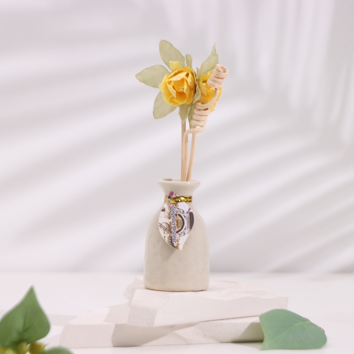 Набор подарочный с диффузором Набор подарочный с диффузором "Ваза с цветком" апельсин, "Богатство Аромата"