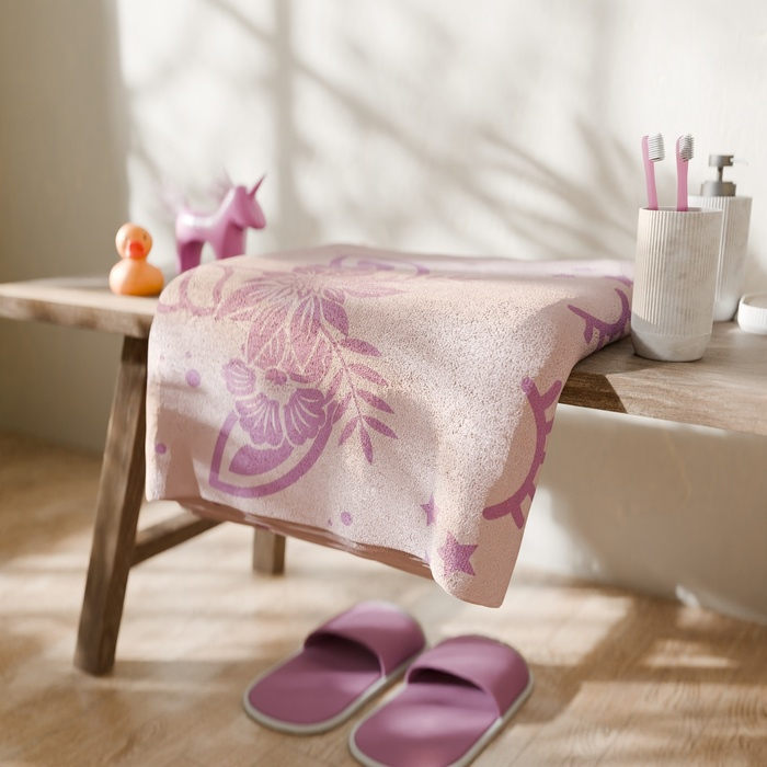 Полотенце махровое Полотенце махровое "Этель" Единорог, 70х130 см, 100% хлопок, 420гр/м2