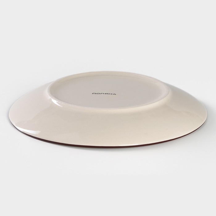 Тарелка керамическая десертная Доляна «Морской мир», d=19 см, цвет жёлтый Тарелка керамическая десертная Доляна «Морской мир», d=19 см, цвет жёлтый