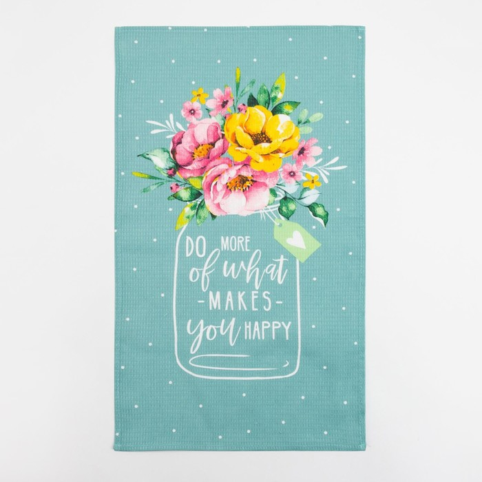 Набор кухонных полотенец Доляна &laquo;Цвети&raquo; 35х60см-4шт, 100% хл