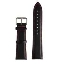 Ремешок для часов "Соломон" 24 мм, натуральная кожа, l-20 см, черный Ремешок для часов "Соломон" 24 мм, натуральная кожа, l-20 см, черный
