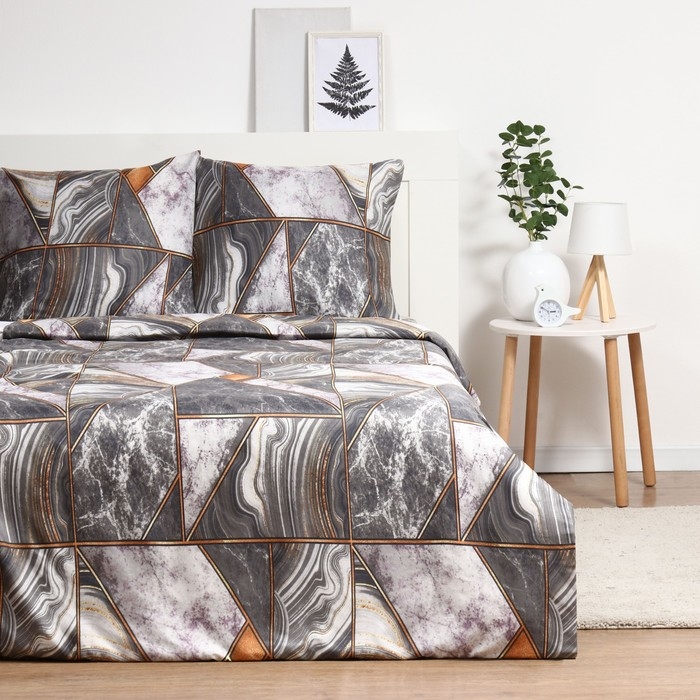 Постельное бельё Павлайн 2сп Геометрия 175х215, 180х215, 70х70см 2шт полисатин 70г/м, полиэстер 100% Постельное бельё Павлайн 2сп Геометрия 175х215, 180х215, 70х70см 2шт полисатин 70г/м, полиэстер 100%