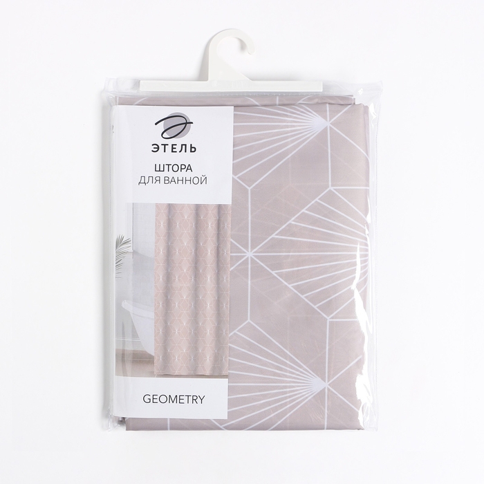 Штора для ванной &laquo;Geometry&raquo;, 145&times;180 см