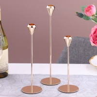 Набор из 3 подсвечников, металл, H=31,5/26,5/21,5 см