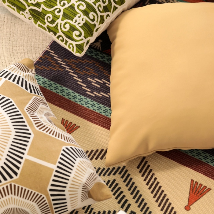 Наволочка декоративная 40х40 см, Circle beige, 100% хлопок Наволочка декоративная 40х40 см, Circle beige, 100% хлопок