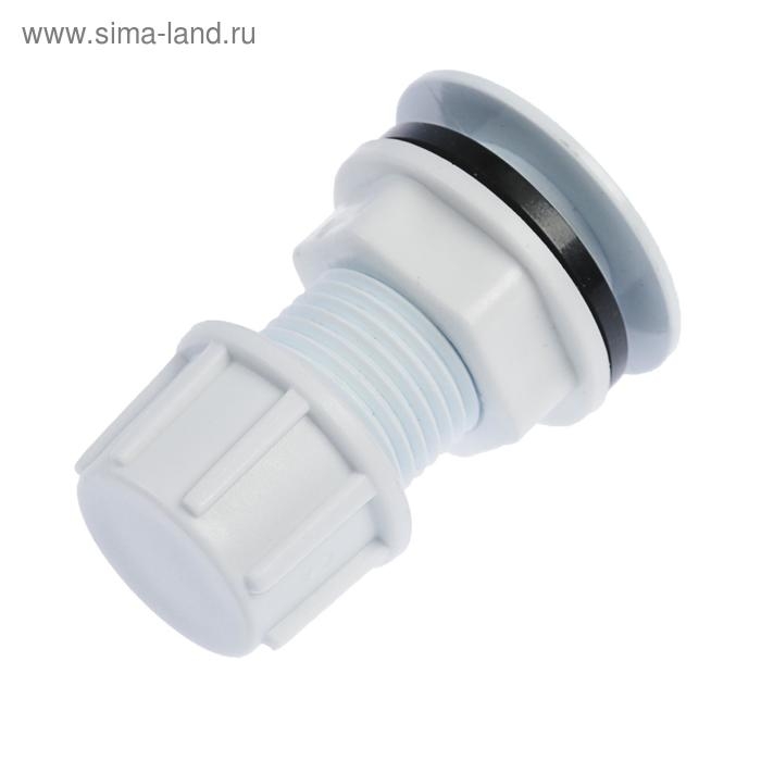 Штуцер MasterProf ИС.130975, 1/2 Штуцер MasterProf ИС.130975, 1/2", для емкостей, с прокладкой, пластиковый