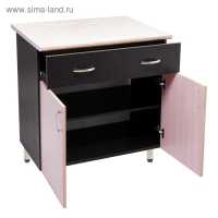 Шкаф напольный 800-1 ящика Тоника, 800х850х600, Венге/Дуб молочный