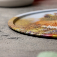 Набор тарелок декоративных "Ангел семейного счастья", 3 шт, 20 х 0,4 х 0,32 см, металл