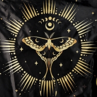 Карнавальный набор &laquo;Лунная ведьма&raquo;: плащ 120 см, шляпа, перчатки, палочка