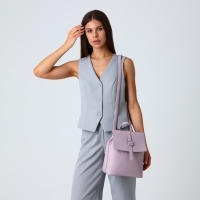 Рюкзак городской из искусственной кожи на молнии, цвет розовый Рюкзак городской из искусственной кожи на молнии, цвет розовый