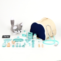 Детский набор доктора «Ветеринар», 20 деталей+собака+сумка, 19х24х15 см Детский набор доктора «Ветеринар», 20 деталей+собака+сумка, 19х24х15 см