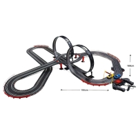 Автотрек &laquo;Турбо кросс&raquo;, с 2 машинами, 1:43, работает от сети