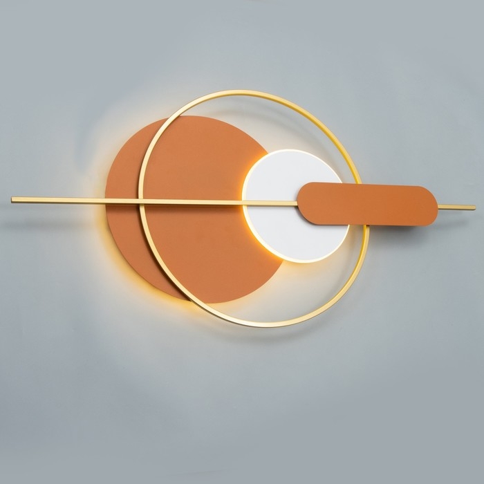 Бра "Алле" LED 16Вт 3000К  оранжевый белый 100х5х50см