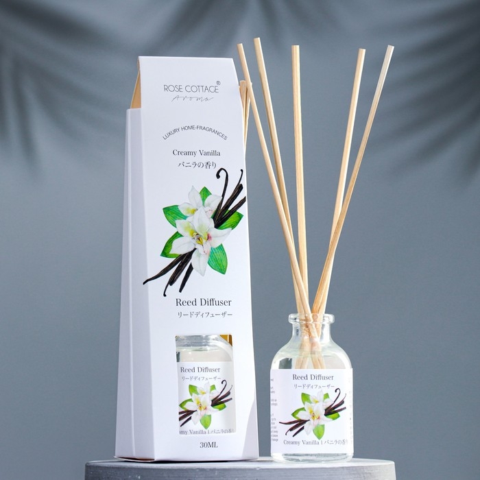 Диффузор ароматический Диффузор ароматический "Greamy Vanilla", сладкая ваниль, 30 мл