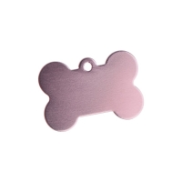 Адресник под гравировку "Косточка", 3,8 х 2,5 см, розовый перламутр Адресник под гравировку "Косточка", 3,8 х 2,5 см, розовый перламутр