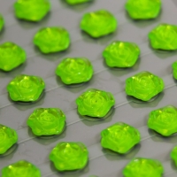 Наклейка стразы пластик "Цветочки" МИКС 30х10 см