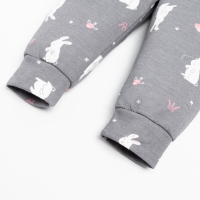 Ползунки-штанишки Крошка Я "Princess", рост 80-86 см, цвет серый