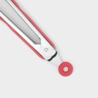 Щипцы кухонные Доляна &laquo;Лист&raquo;, 23&times;3,5 см, цвет розовый