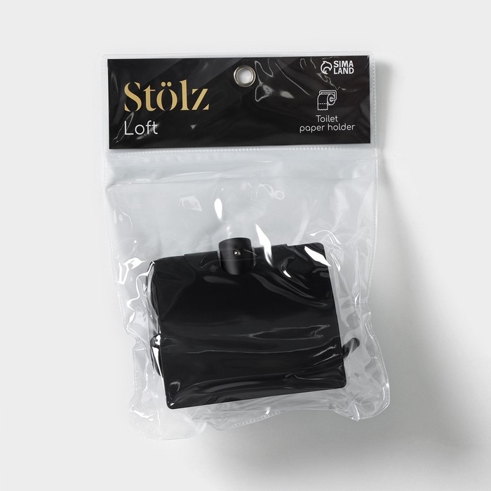 Держатель для туалетной бумаги St&ouml;lz Loft basic, цвет чёрный