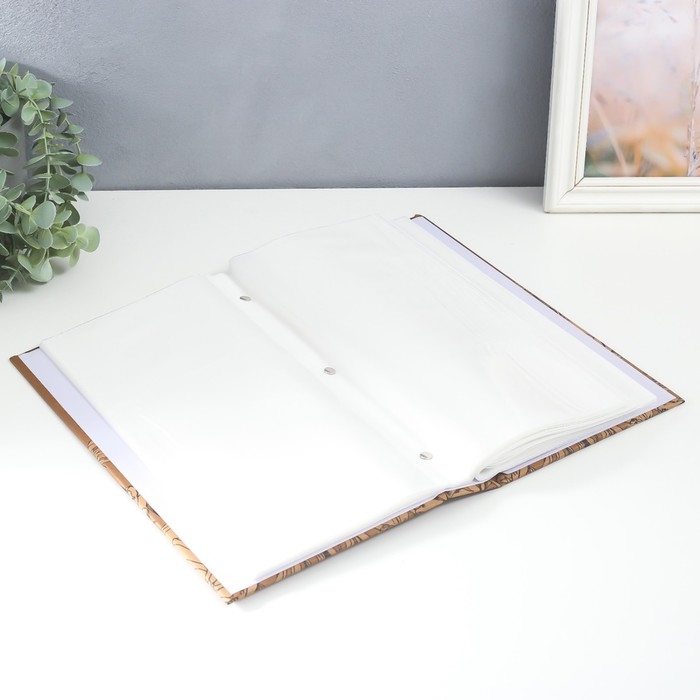 Фотоальбом на 300 фото 10х15 см Фотоальбом на 300 фото 10х15 см "Полевые цветы" крафт 33,5х17,5х5 см